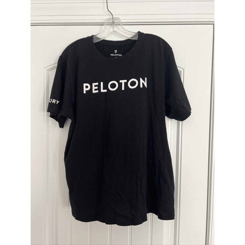 Peloton Century 100  XL  Black T-Shirt Short Sleeve Top